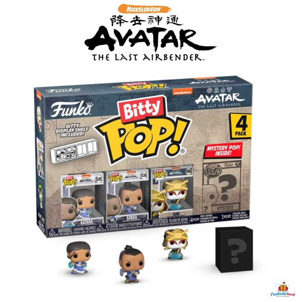 Funko Bitty POP Avatar: The Last Airbender - Katara, Sokka, Suki & Mystery Bitty