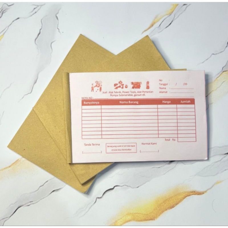 

Nota teknik | Nota Alat Berat | Nota Ready Stok 2 ply