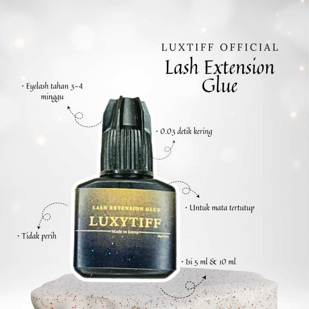 Luxtiff Lem Eyelash Extension SUPER AWET 0,3 detik / Lem eyelash extension tidak perih dan tahan lam