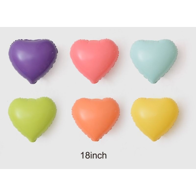 BALON FOIL LOVE MACARON PASTEL 45 CM