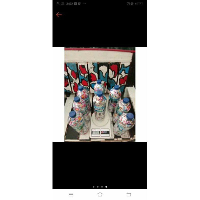 

ecobrick ekobrick kemasan aqua 1500 ml berat 500 gram