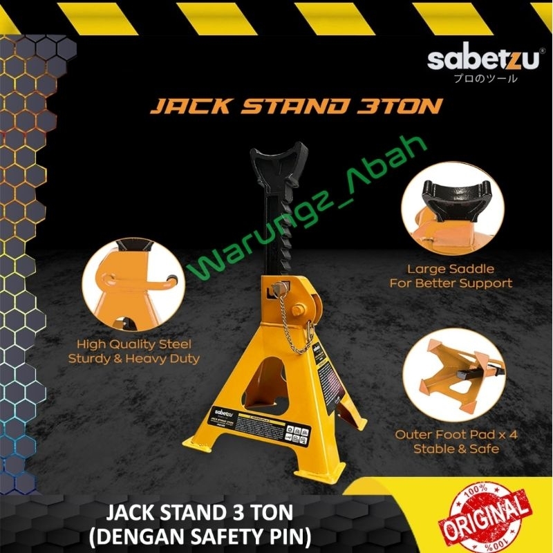 ALAT BESI CAR JACK STAND TAHANAN PENAHAN PENYANGGA GANJALAN DONGKRAK PENGANGKAT ANGKAT PENOPANG BODY