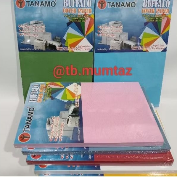 

(1 PACK) Kertas Jilid Buffalo F4 Aneka Warna / Kertas Jeruk