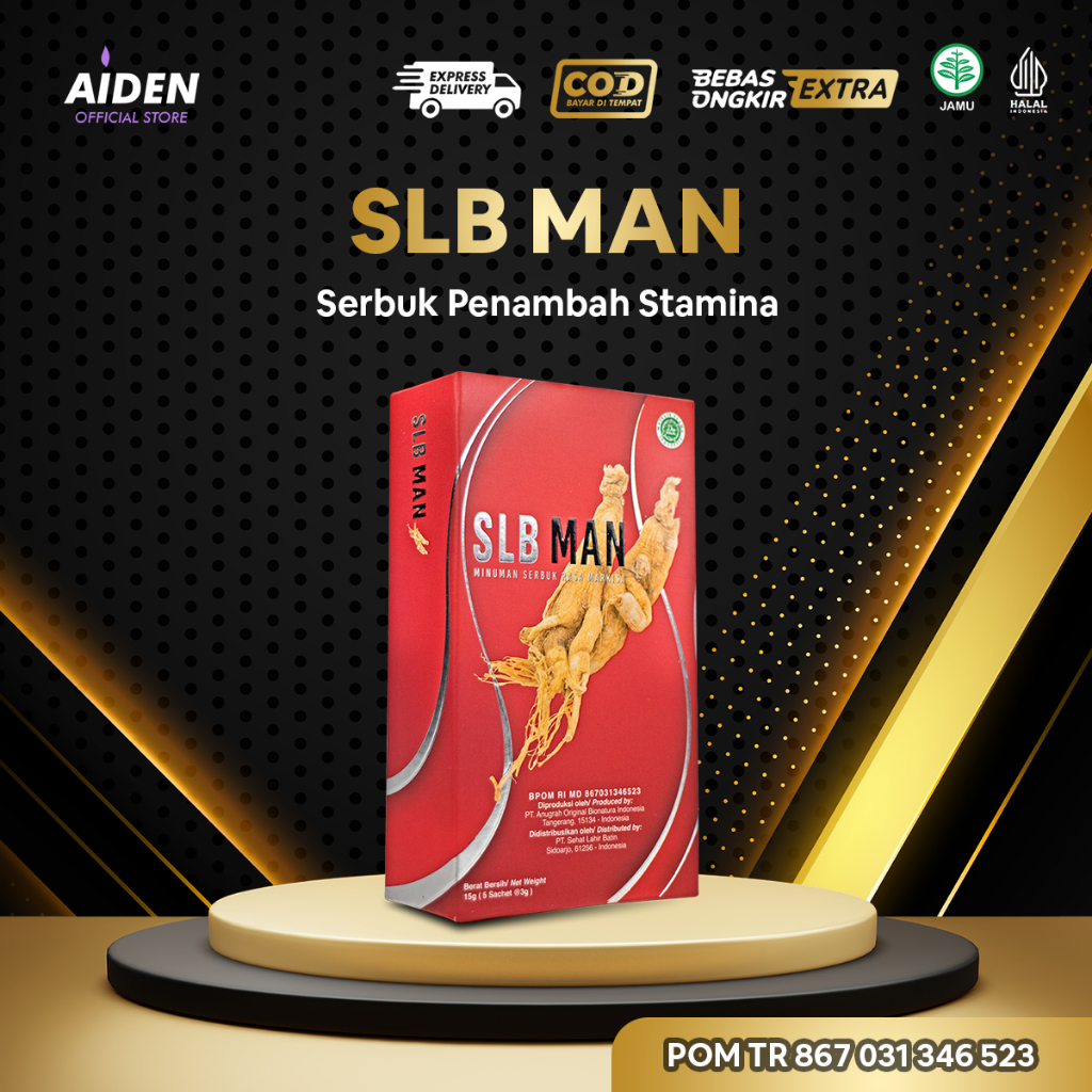 SLB MAN Minuman Herbal Ginseng ORI BPOM Minuman Serbuh Penunjang Tahan lama Pria