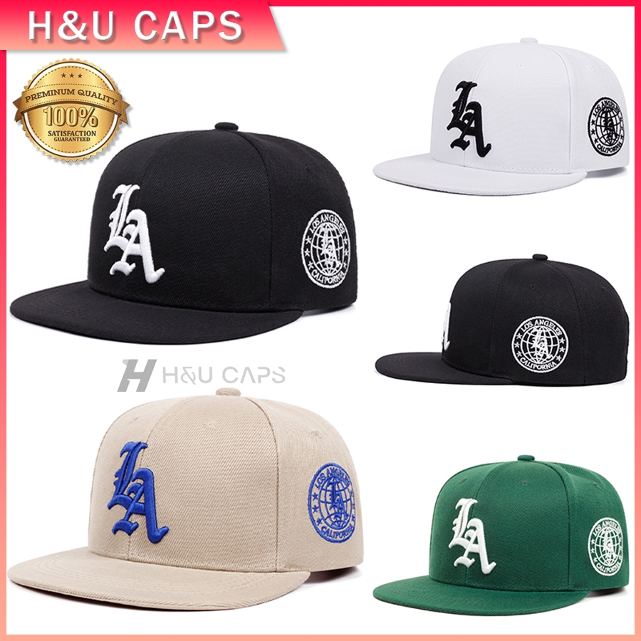 Topi Snapback Sulaman LA Fashion Distro Baseball untuk Pria Wanita -Ukuran Besar