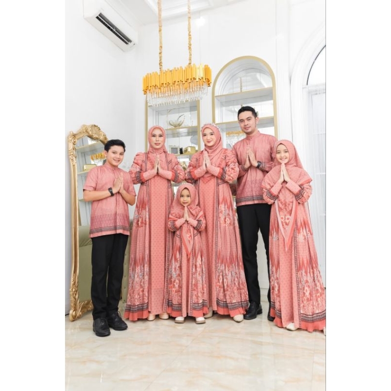 (RESTOK)SARIMBIT/COUPLE KELUARGA TERBARU KHALISA FAMILY SET HIJAB (HARGA TERPISAH) BY AC ORIGINAL