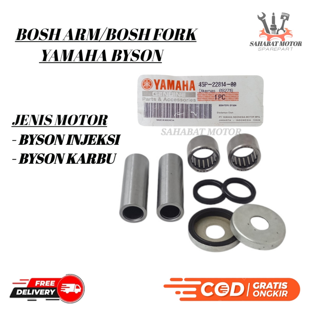 Bosh arm bosh fork bosh swing bush aram merek yamaha byson injeksi byson karbu