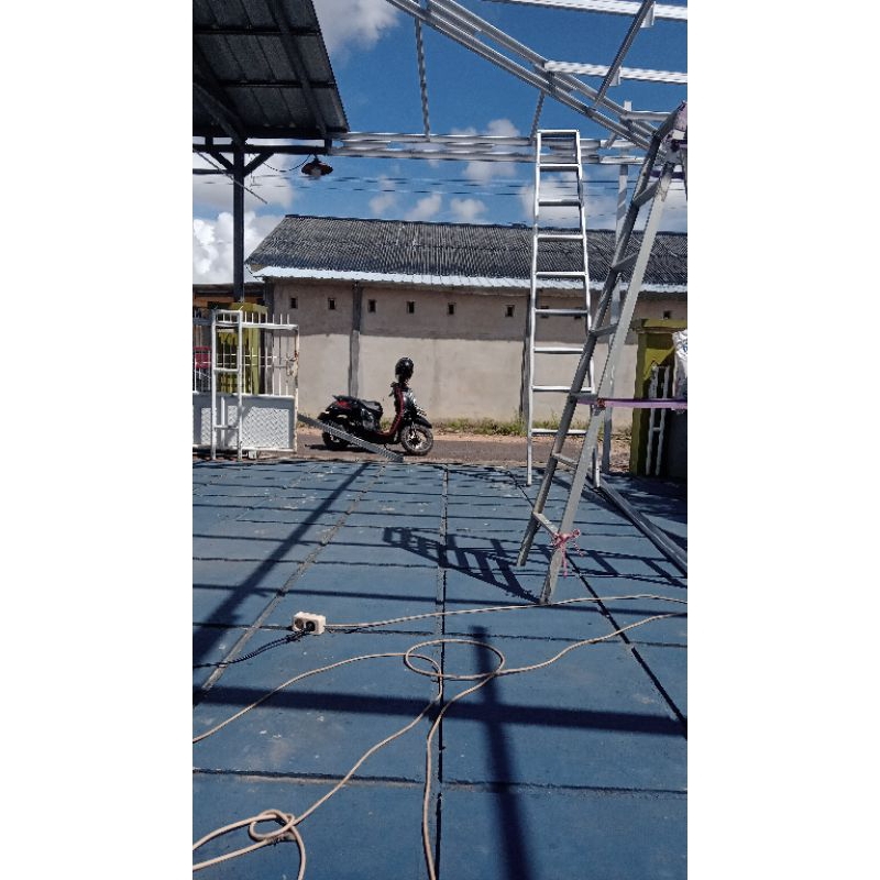 baja ringan #kontruksi #bajaringan #canopy #teras #rumah