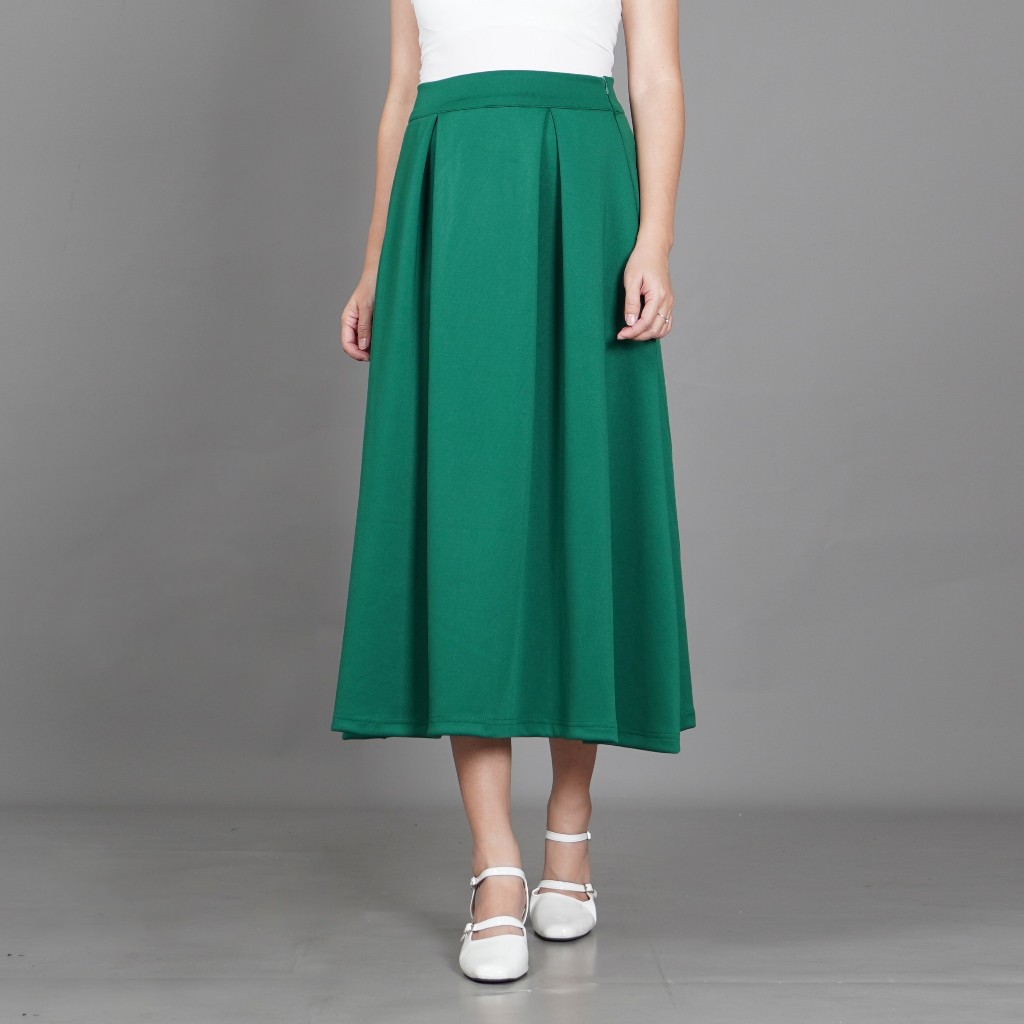 Okechuku REBECA Rok Natal Hijau Rok Hijau Outfit Natal Kostum Natal