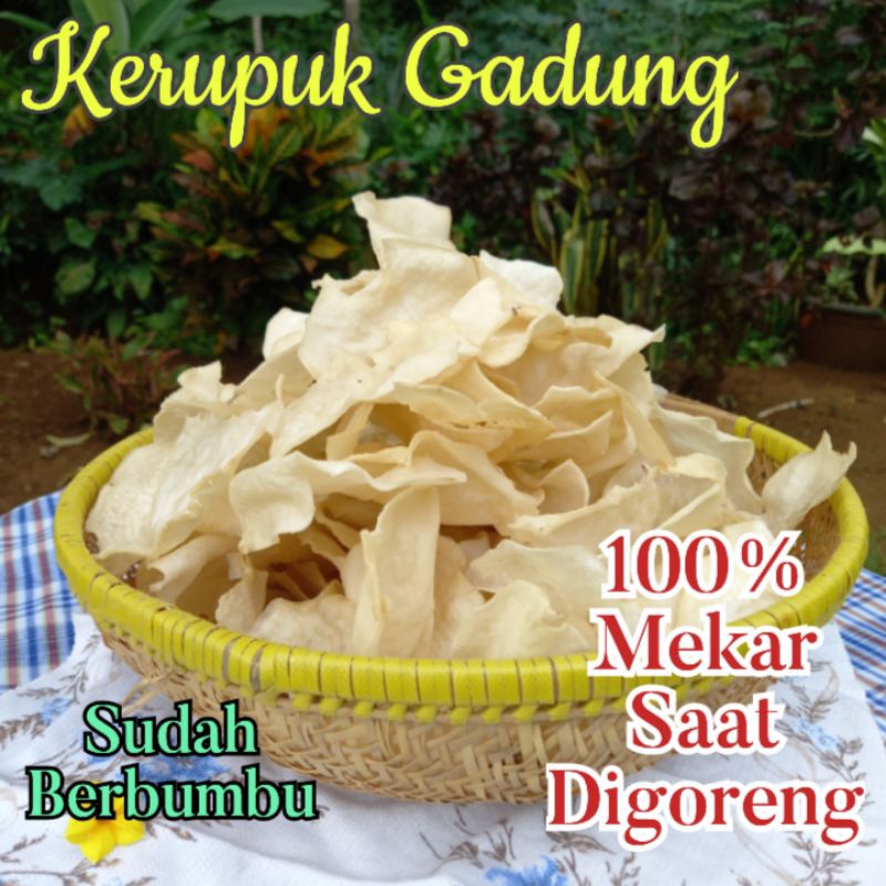 

Kerupuk Gadung 200 gr Super Renyah Dijamin Mengembang