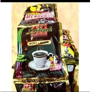 

KOPI LUWAK HITAM + GULA, 1RENCENG ISI 15SACHET