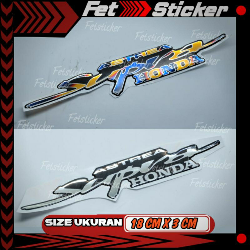 Emblem Honda Astrea Supra / Emblem Timbul Honda Supra Titanium