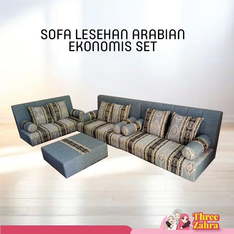 SOFA ARAB EKONOMIS SET/ KURSI LESEHAN GURU / KURSI MAJLIS FREE BANTAL