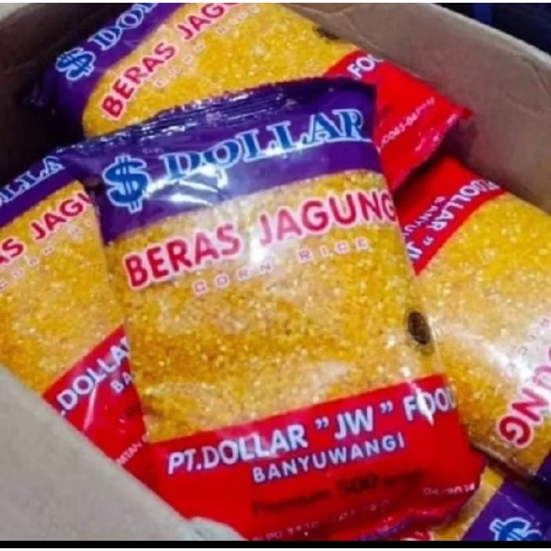 

Beras Jagung Dollar 500Gram(1Pcs)/Nasi Jagung Murni