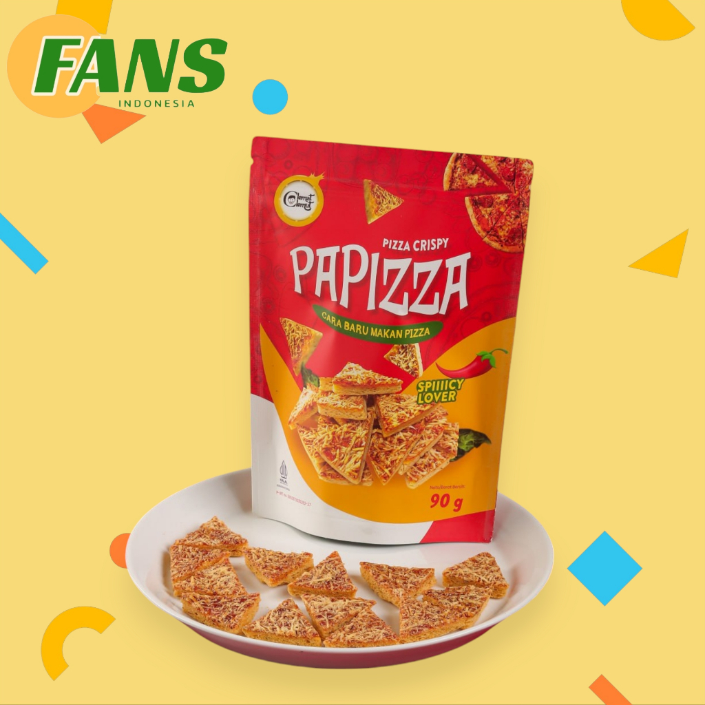 

KERIPIK PIZZA CRISPY PAPIZZA 90 GRAM PREMIUM SNACK - SPICY LOVERS