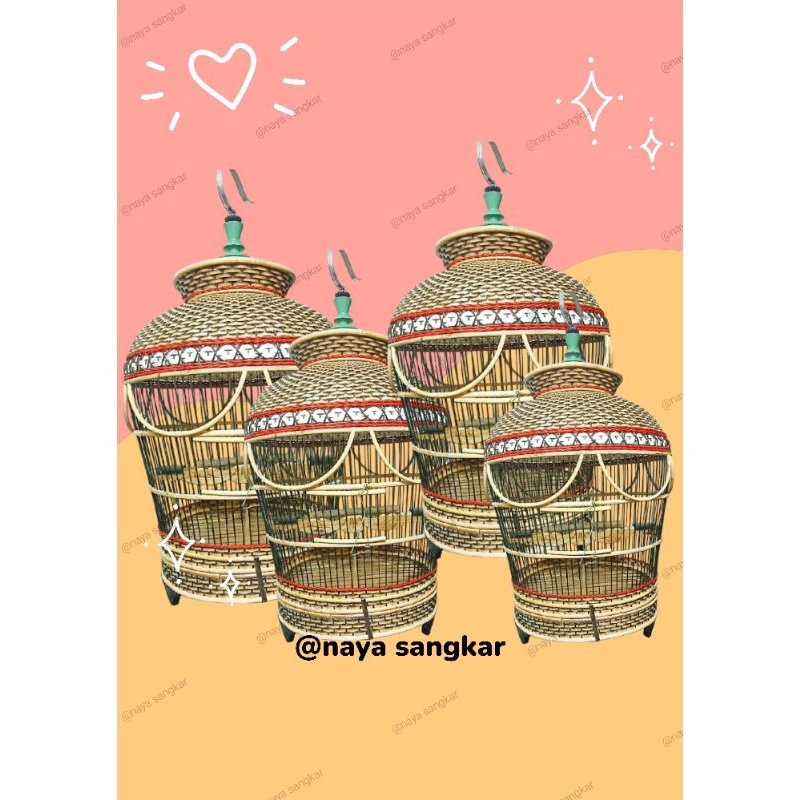 sangkar burung perkutut, sangkar kutut, sangkar rajut , sangkar sintesis, sangkar rotan