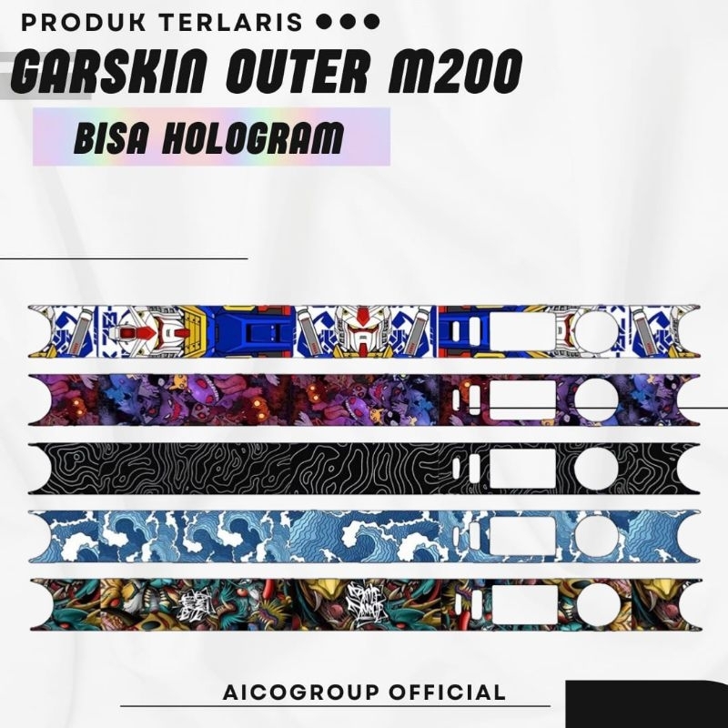 

JAKACUSTOM - Stiker Garskin Outer M2OO Bisa Hologram Original Desain Full Motif Bisa Custom Anti Air Tahan Lama