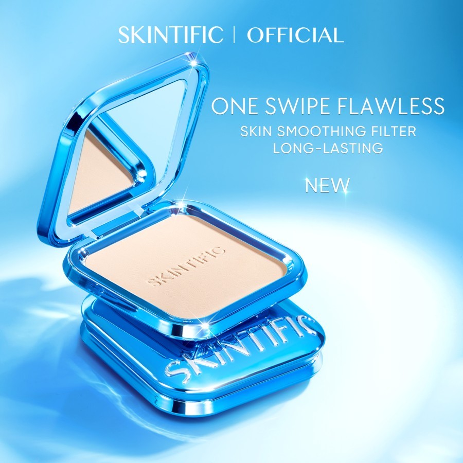 [BEDAK] SKINTIFIC Ultra Cover Powder Foundation 9g | Matte Fit Bedak Padat Compact Powder