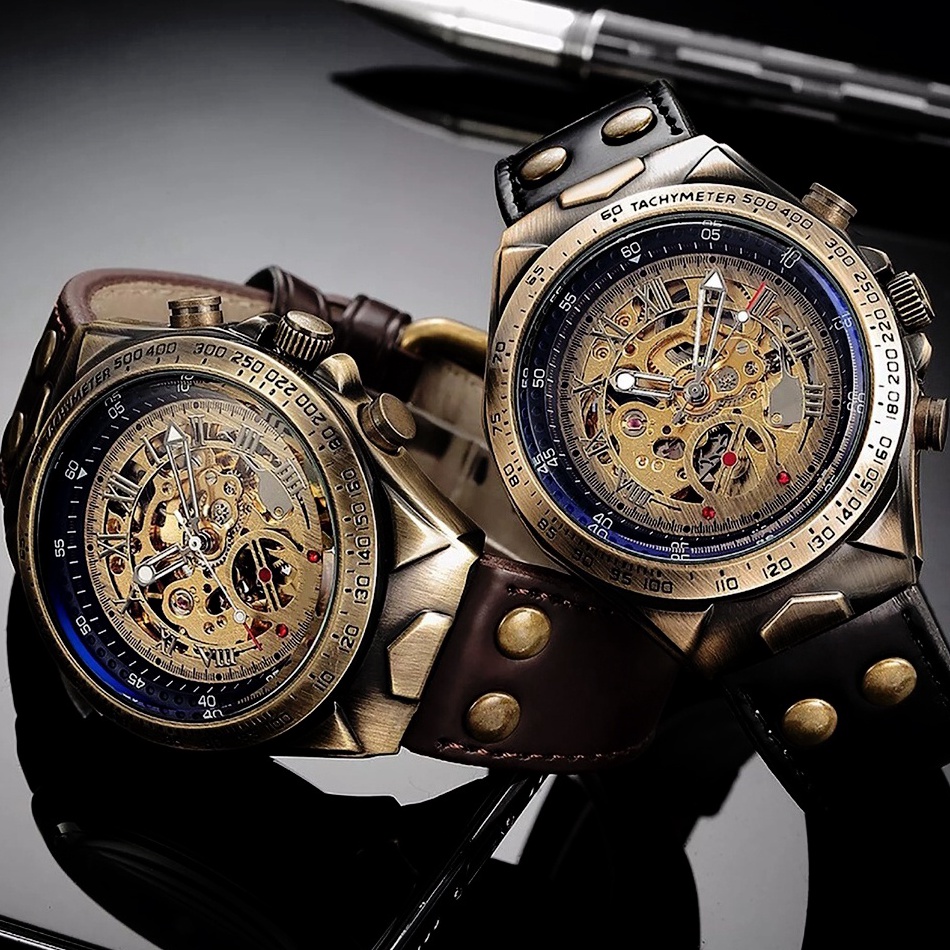 KODE W77Z FNGEEN AUTOMATIC Jam Tangan Pria mechanical automatic Waterproof Casual Watch Otomatis Imp