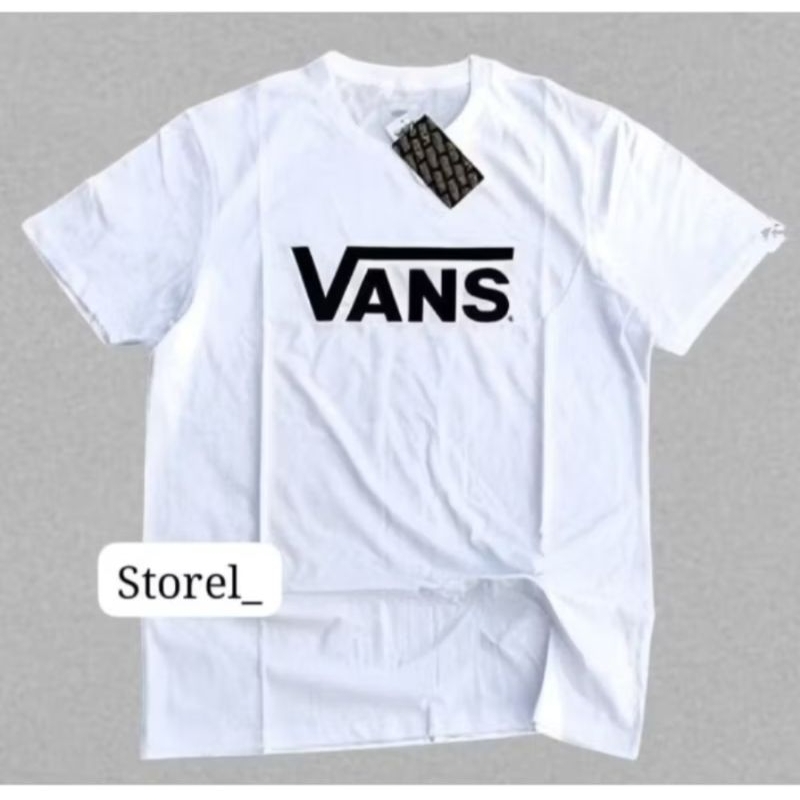 KAOS VANS BASIC WHITE T-SHIRT VANS OFF THE WALL BASIC TSHIRT UNISEX SIZE S-XXL