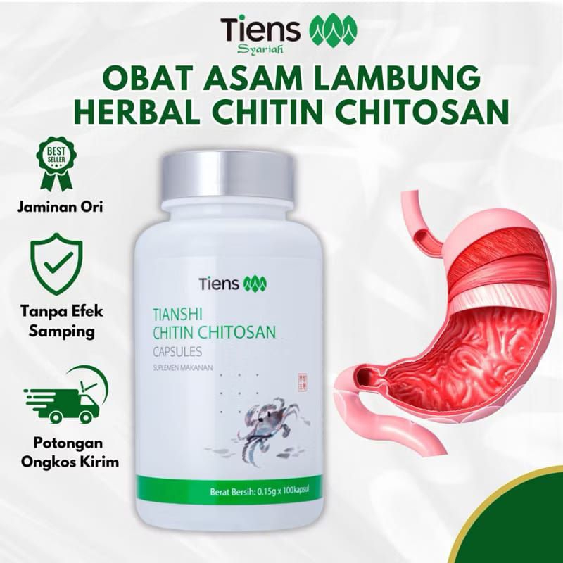 Tiens Obat Asam Lambung Kronis Maag Asam Lambung Tiens Chitin Chitosan Tiens