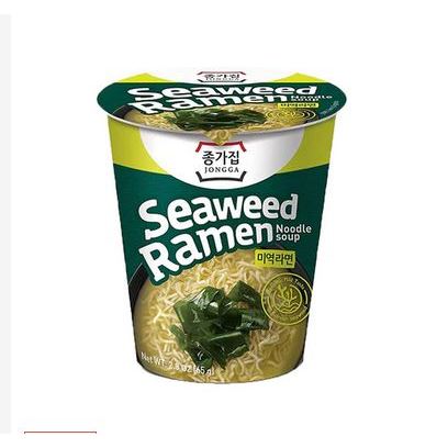 

Jongga Seaweed Ramen Noodle Soup Cup 65gr / Halal Mie Sup Rumput Laut Instant Seduh / Ramen Halal instant Cup