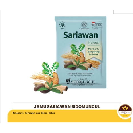 

JAMU SARIAWAN SIDO MUNCUL ISI 10 SACHET SERBUK