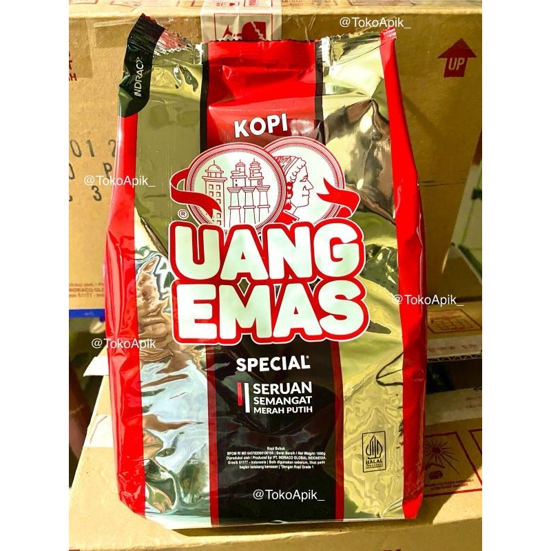

Kopi Bubuk Murni Uang Emas 1 Kg / Kopi Bubuk Hitam Spesial