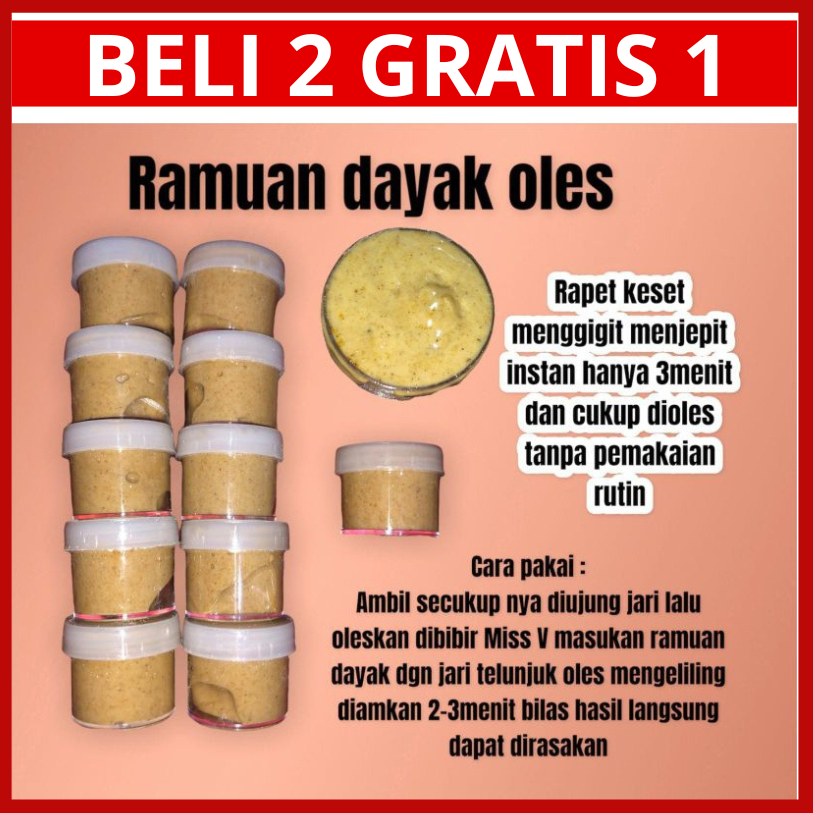Ramuan Dayak Krim Miss V Ramuan Dayak Perapat Miss V Ramuan Tradisional Dayak