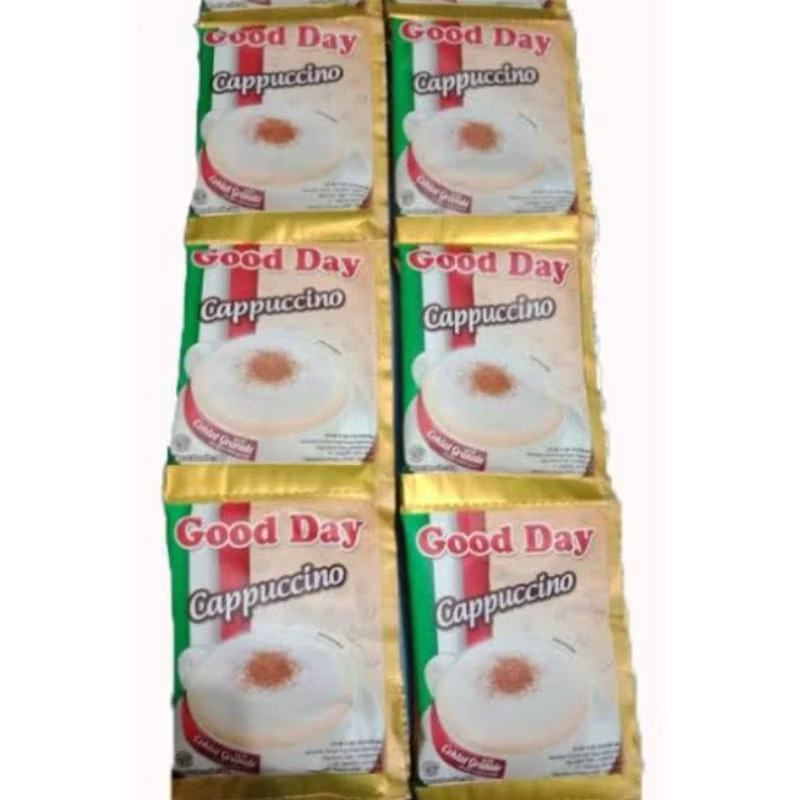 

GOOD DAY CAPPUCCINO 25gr, 1 Pack isi 10 sachet