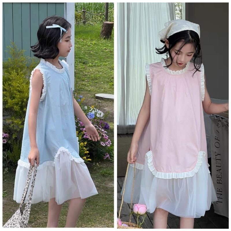 CD1111 Dress Korea Anak Perempuan｜Terusan Baju Anak