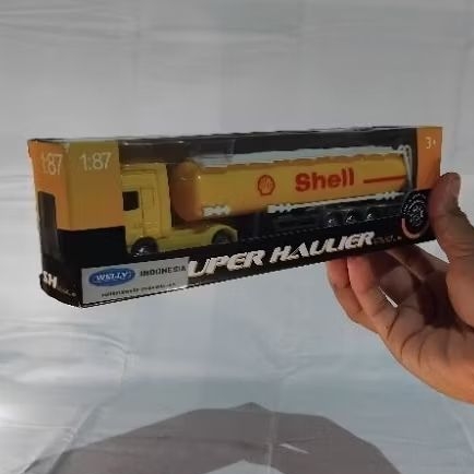 Miniatur Truck Tangki Shell pertamina