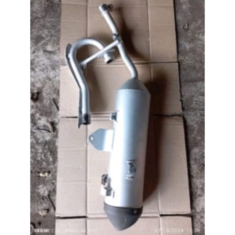 knalpot standar Kawasaki KLX D.tracker new KLX Bf original second