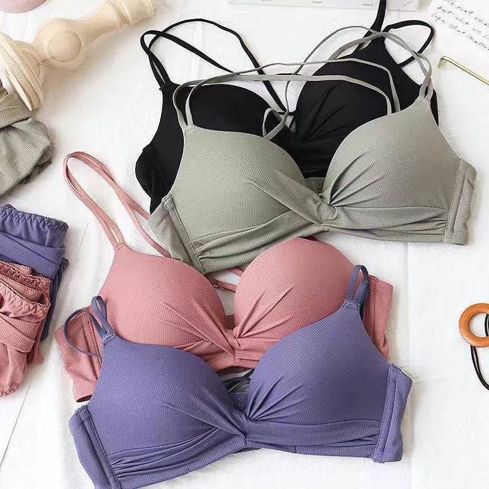 Terjangkau BH Seamless deep v cross women bra