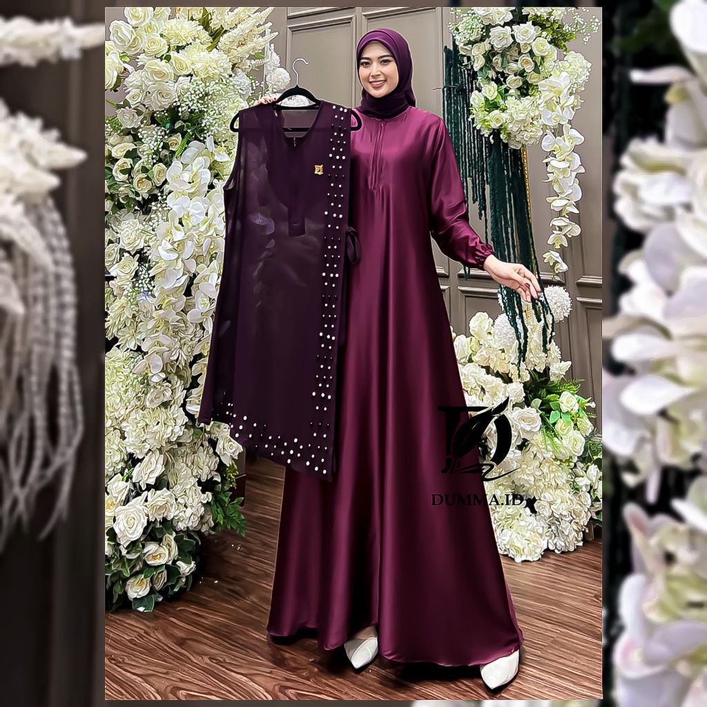 GAMIS TERBARU RICHA SET HIJAB / SHELLY / AMORA MAXY DRESS WANITA MUSLIMAH TERBARU ORIGINAL DUMMA