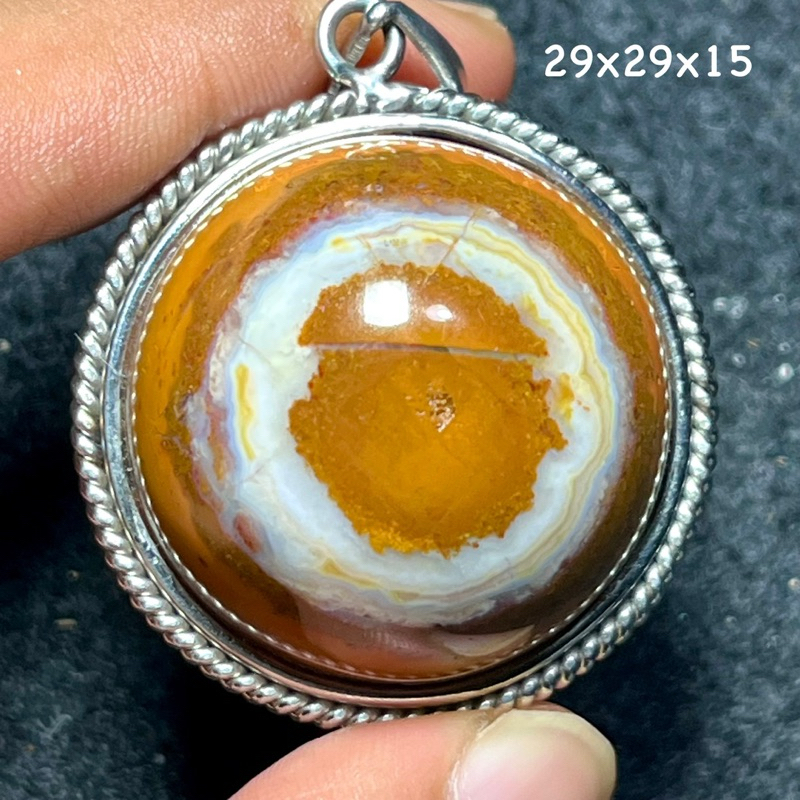 Liontin Batu Natural Garut PuserMata (Asli Alam)