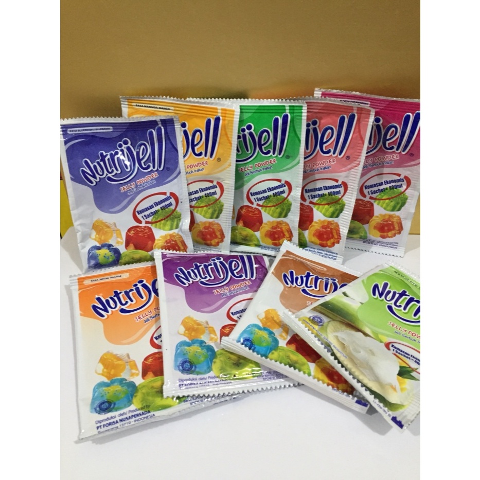 

Nutrijell Jelly Powder Kemasan Ekonomis 10gr Agar-agar Rasa Buah All Varian Ukuran 400ml