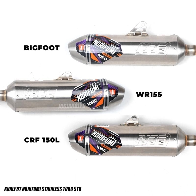 Knalpot Norifumi TORC Standar Dan Bore up CRF 150 L KLX 150 WR 155 BF DTRACKER stailess original