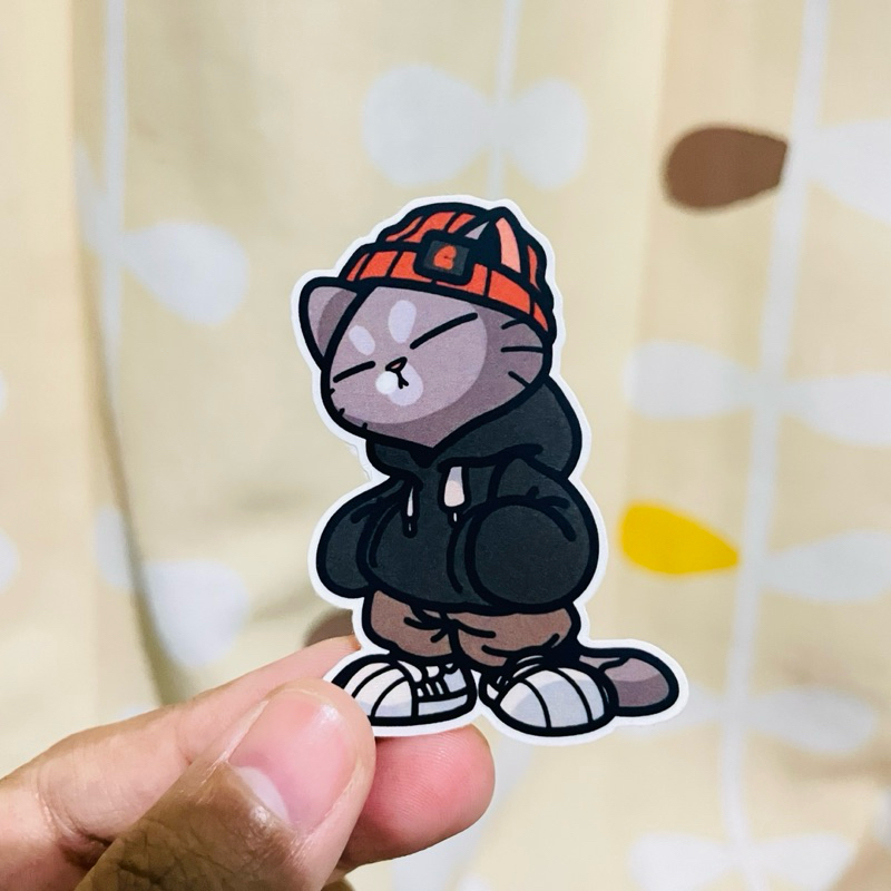 

Siker STREET CATO | Stiker Waterproof | Aesthetic Stiker | Stiker Tumbler | Stiker Helm