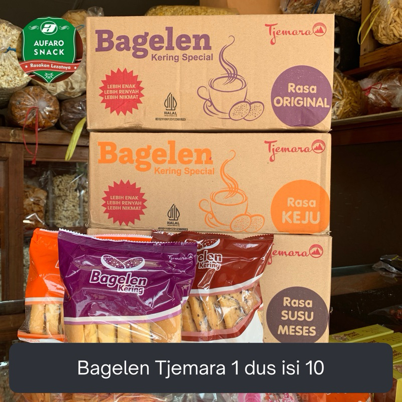 

BAGELEN TJEMARA 1 KARTON ISI 10 ROTI KERING