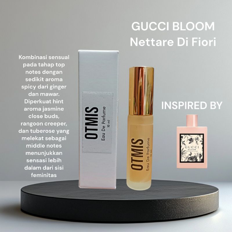 GUCCI BLOOM  NETTARE DI FIORI INSPIRED, PARFUM TRAVEL SIZE 10 ML, PARFUM MINI, TAHAN LAMA, PARFUM MU