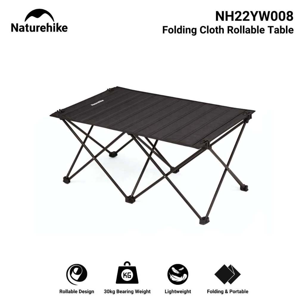 MEJA LIPAT OUTDOOR CLOTH ROLL NATUREHIKE NH22YW008 FOLDING TABLE ULTRALIGHT CAMPING GLAMPING HIKING 
