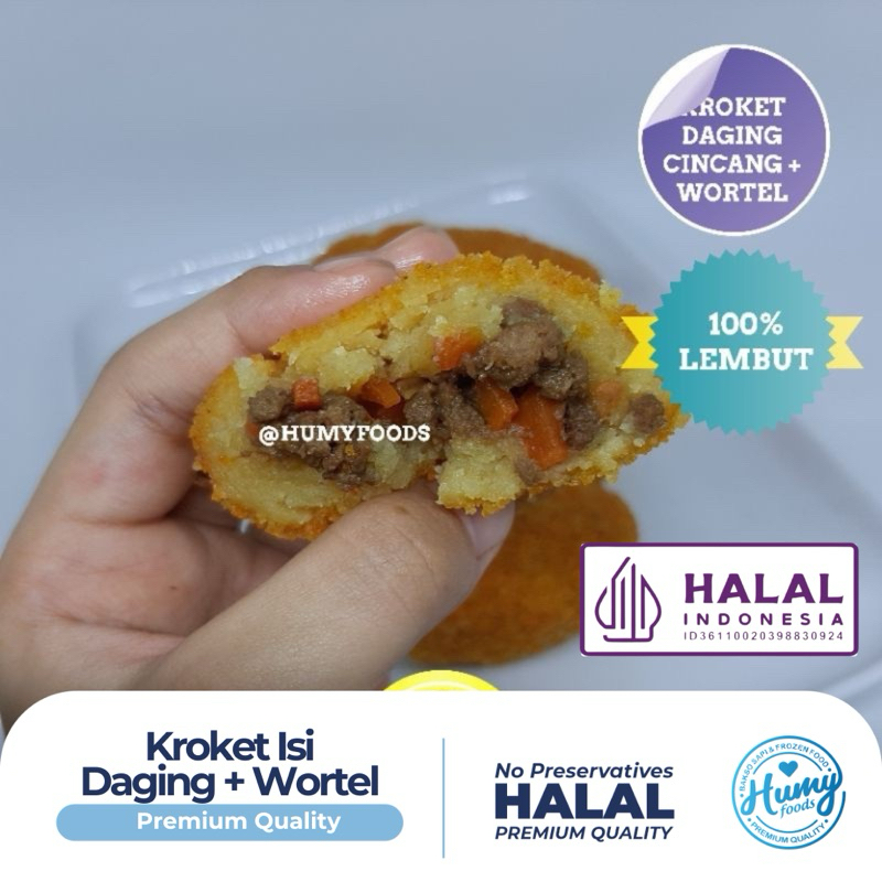 

KROKET ISI DAGING CINCANG WORTEL homemade no MSG dan pengawet