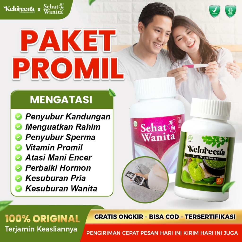 Paket Program Hamil - Obat Cepat Hamil - Vitamin Penyubur Sperma Dan Kesuburan Rahim  Penyubur Wanit
