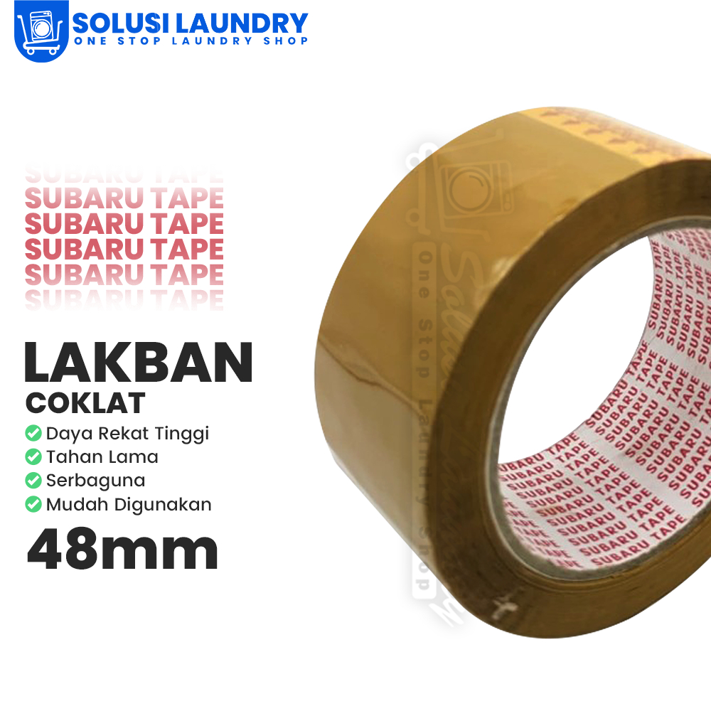 

Selotip Solatip Tape Perekat Lakban Coklat Subaru 48mm