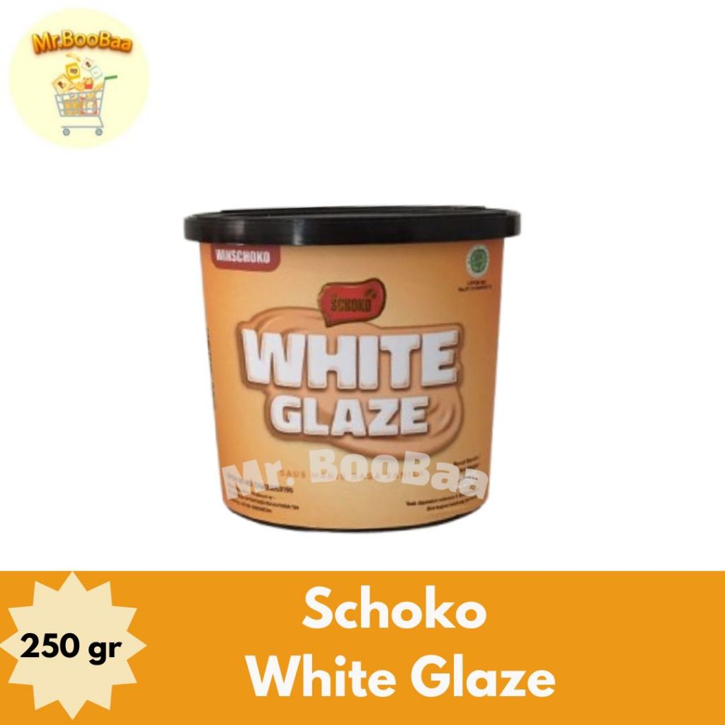 

SCHOKO White Glaze - 250 Gr / Filling & Spread / Selai / Topping