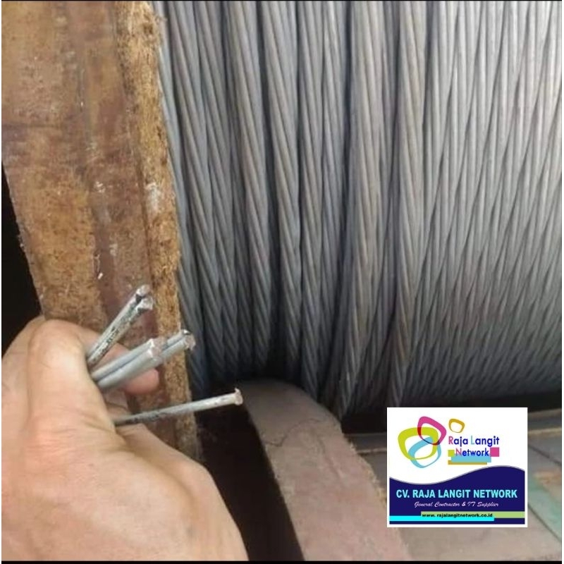 Seling baja 10 mm Sling galvanis 10 mili kawat seling baja 7 ulir ukuran 10 mm permeter