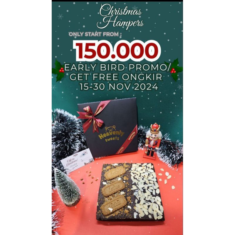 

PREMIUM FUDGY BROWNIES - HEAVENLY SWEETS HAMPERS NATAL GIFT