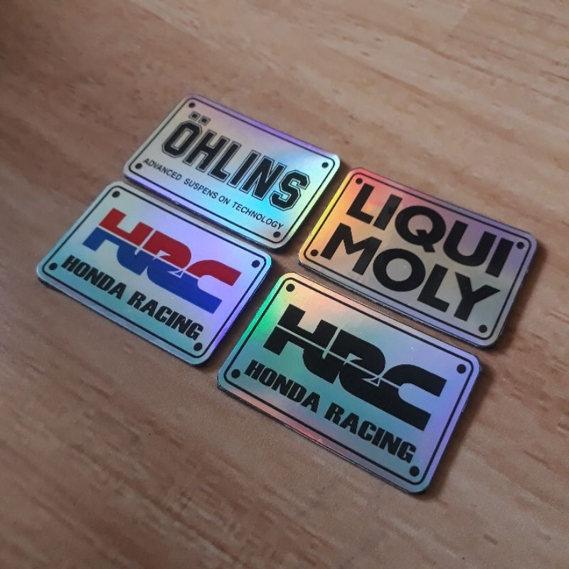 Emblem tutup sensor vario LIQUI MOLY, HRC, OHLINS hologram