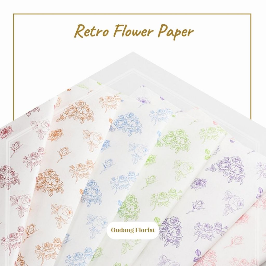 

RETRO FLOWER PAPER
